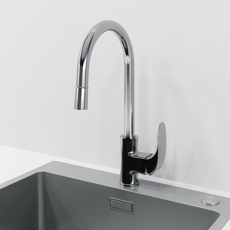 Смеситель для кухни Laparet Lisera Pro N2042402LPT Хром латунь