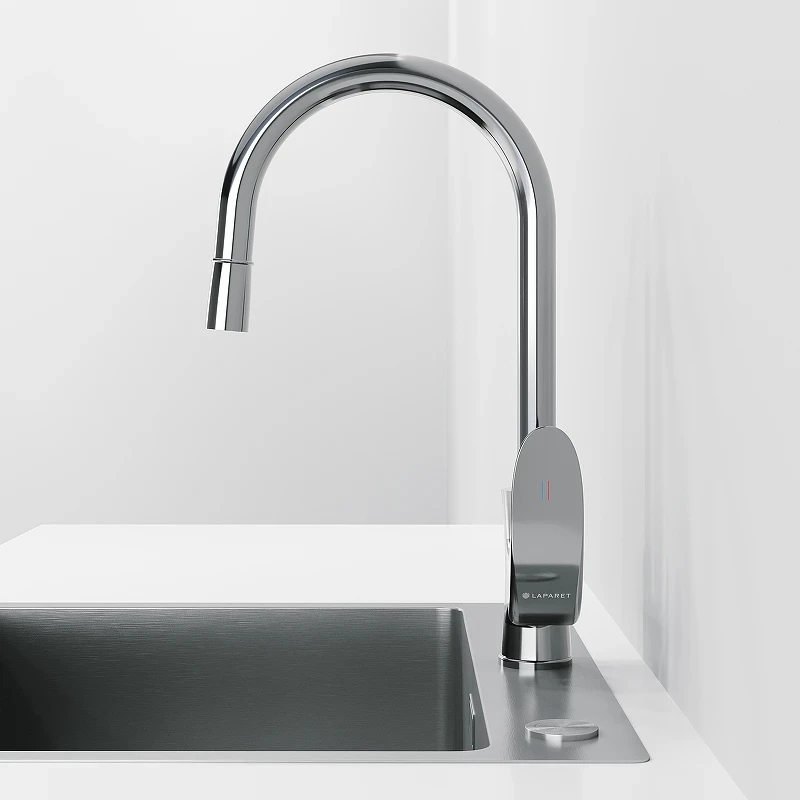 Смеситель для кухни Laparet Lisera Pro N2042402LPT Хром латунь