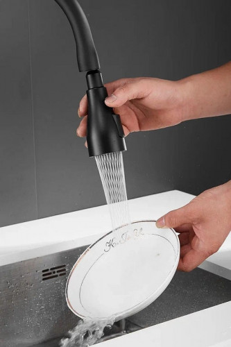 Смеситель для кухни Shevanik S163H цвет Черный