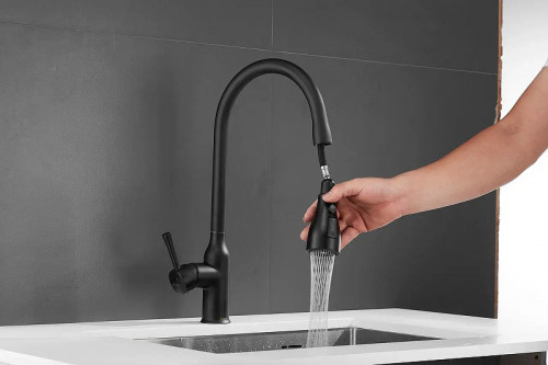 Смеситель для кухни Shevanik S163H цвет Черный