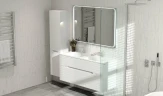 Зеркало Jorno Modul 120 Mоl.02.120/W с подсветкой с сенсорным выключателем стекло