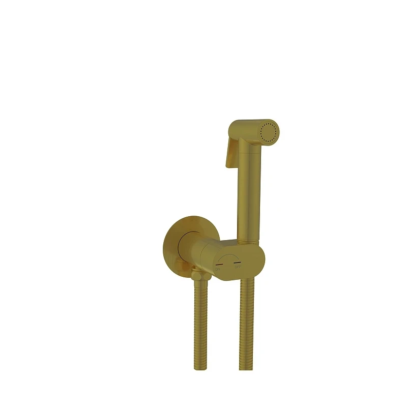 Гигиенический душ со смесителем RGW Shower Panels 581408213-06 цвет Золото brush