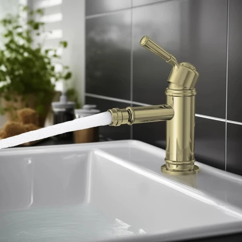 Смеситель для биде Aquatek Классик AQ1518PG Полированное золото латунь