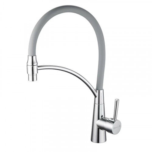 Смеситель для кухни Shevanik S743-9 цвет Хром Серый