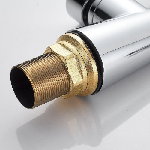 Смеситель для кухни Shevanik S743-9 цвет Хром Серый