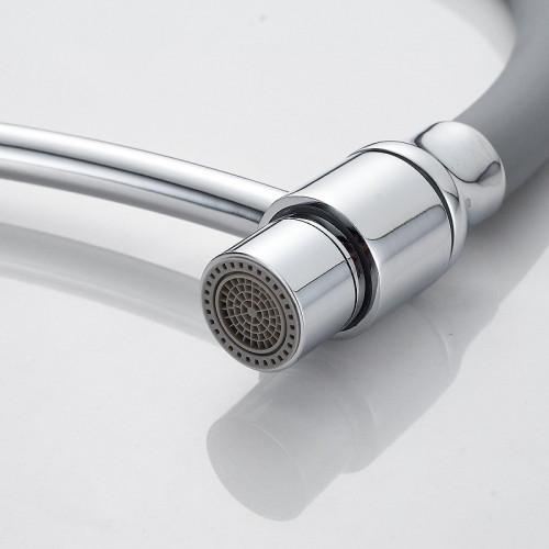 Смеситель для кухни Shevanik S743-9 цвет Хром Серый