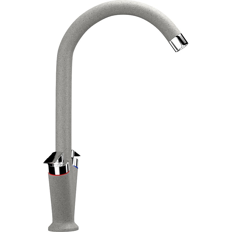 Смеситель для кухни Ulgran Classic U-011-310 Серый латунь