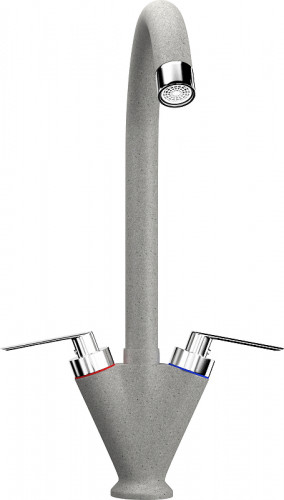 Смеситель для кухни Ulgran Classic U-011-310 Серый латунь