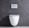Комплект унитаза BelBagno Amanda BB051CHR+BB051SC с инсталляцией Grohe Rapid SL 38811KF0 с сиденьем Микролифт и Черной матовой клавишей смыва фаянс подвесной