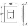 Комплект унитаза BelBagno Amanda BB051CHR+BB051SC с инсталляцией Grohe Rapid SL 38811KF0 с сиденьем Микролифт и Черной матовой клавишей смыва фаянс подвесной