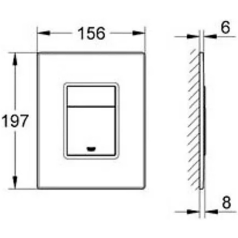 Комплект унитаза BelBagno Amanda BB051CHR+BB051SC с инсталляцией Grohe Rapid SL 38811KF0 с сиденьем Микролифт и Черной матовой клавишей смыва фаянс подвесной