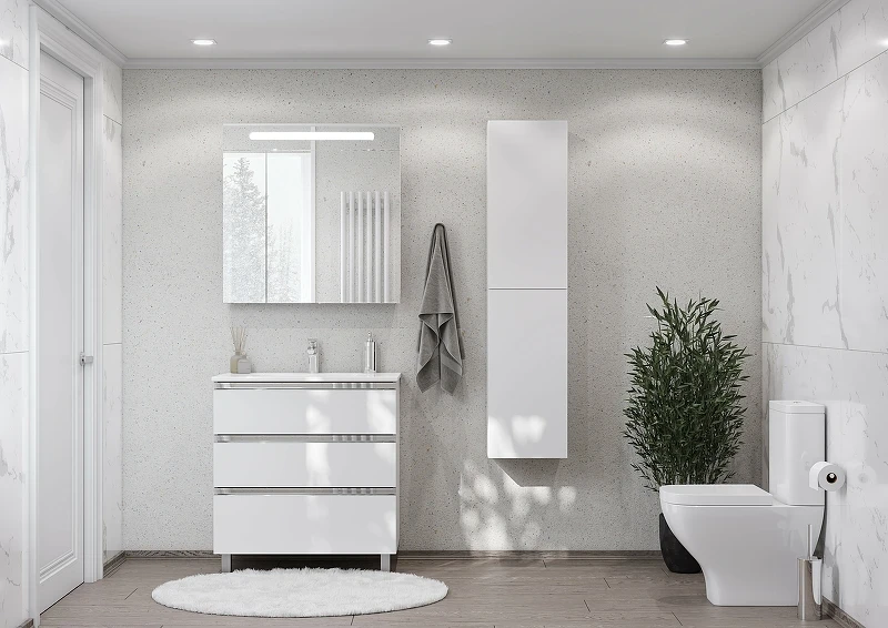 Тумба под раковину Roca The Gap 80 A857406806 подвесная Белый глянец