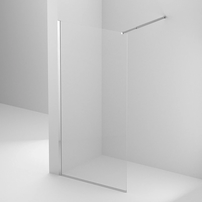 Душевая перегородка BelBagno Kraft 90 KRAFT-L-1-90-C-Cr профиль Хром стекло прозрачное