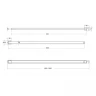 Душевая перегородка BelBagno Kraft 90 KRAFT-L-1-90-C-Cr профиль Хром стекло прозрачное
