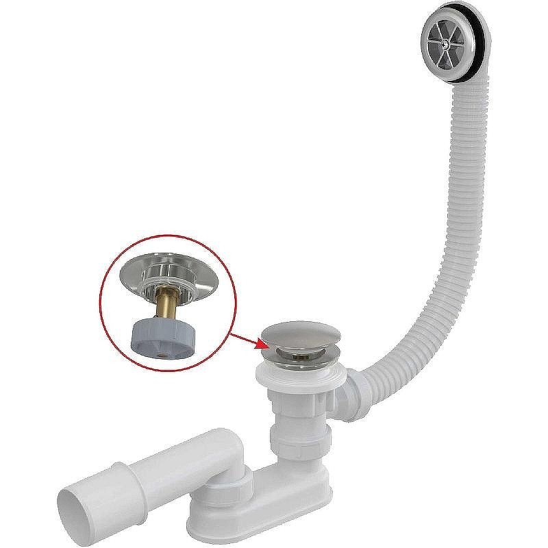 Слив-перелив Alcaplast A505CKM Click-Clack Хром