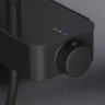 Душевая система AM.PM Inspire V2.0 F0750A422 с термостатом Черная матовая латунь на стену