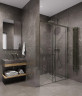 Душевая дверь Timo TDSS-150/13C-8L 1500x2000 T51L раздвижная профиль Никель стекло прозрачное