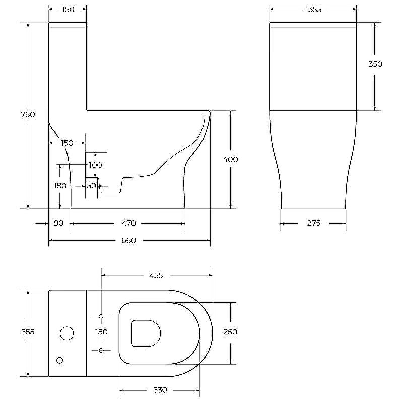 Унитаз-моноблок BelBagno Neon BB8617CPR-MN/SC с сиденьем Микролифт