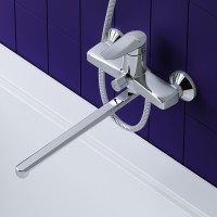 Смеситель для ванны Dorff Ultra D5095000 универсальный Хром латунь на стену