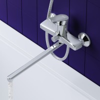 Смеситель для ванны Dorff Ultra D5095000 универсальный Хром латунь на стену