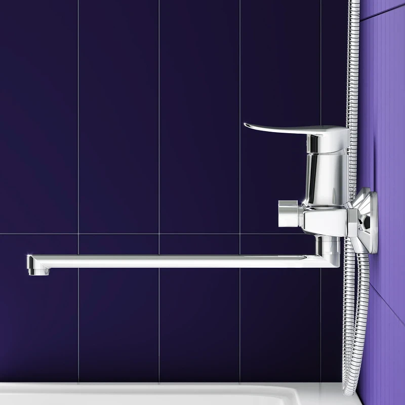 Смеситель для ванны Dorff Ultra D5095000 универсальный Хром латунь на стену