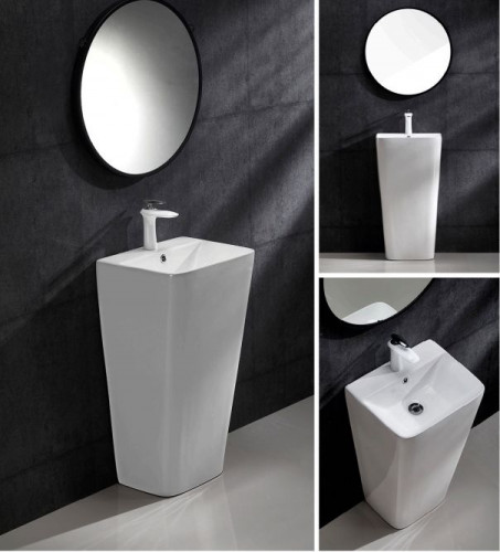 Раковина Ceruttispa Vito 44 CT7663 Белый фаянс напольный