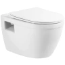 Комплект унитаза с инсталляцией BelBagno Loto BB070CHR/SC/BB002-80/BB014-SR-BIANCO с сиденьем Микролифт и Белой клавишей смыва фаянс подвесной