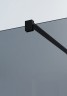 Душевая перегородка Cezares Liberta 80 LIBERTA-L-1-80-120-GR-NERO профиль Черный матовый стекло серое