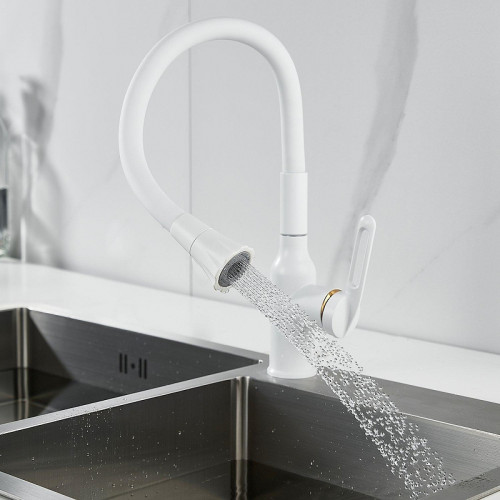 Смеситель для кухни Raffine F303C-1 цвет Белый