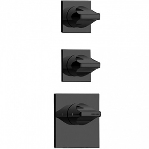 Смеситель для душа Bossini Apice Z035203.073 с термостатом Черный матовый латунь встраиваемый