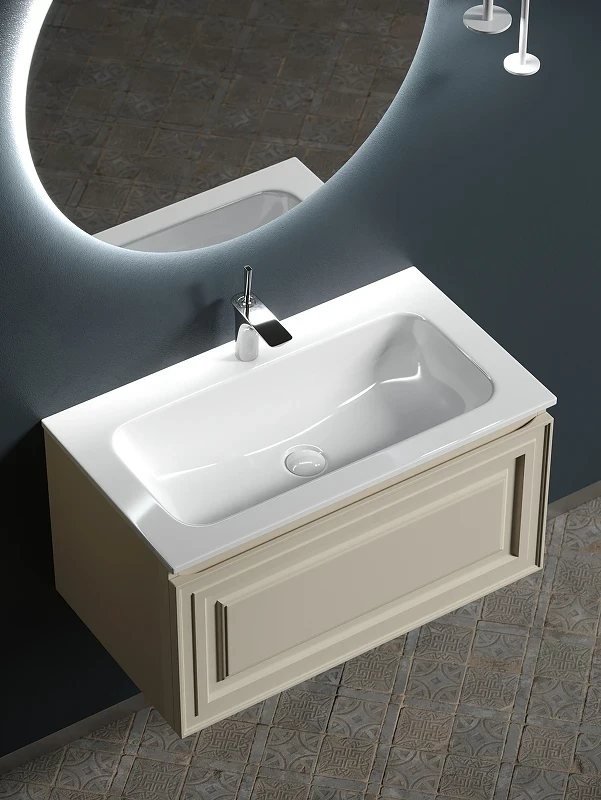 Тумба под раковину Sancos Very 80 VR80CE подвесная Beige Soft МДФ / ЛДСП