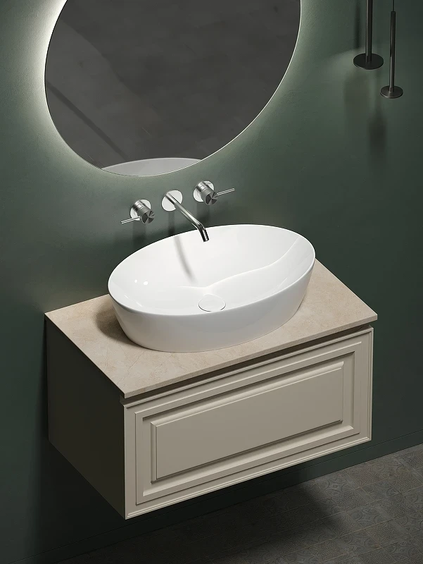 Тумба под раковину Sancos Very 80 VR80CE подвесная Beige Soft МДФ / ЛДСП