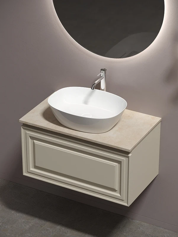 Тумба под раковину Sancos Very 80 VR80CE подвесная Beige Soft МДФ / ЛДСП