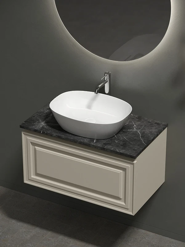 Тумба под раковину Sancos Very 80 VR80CE подвесная Beige Soft МДФ / ЛДСП
