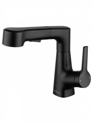 Смеситель для раковины Wonzon &amp; Woghand WW-121B108-MB цвет Черный матовый