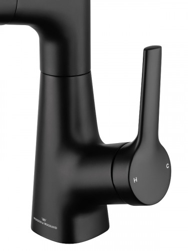 Смеситель для раковины Wonzon &amp; Woghand WW-121B108-MB цвет Черный матовый