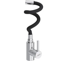 Смеситель для кухни Dorff Logic D3007622 Хром Черный нержавеющая сталь однорычажный