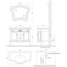 Зеркало BelBagno Gemma 100 BB03S/VP Венецианский перламутр МДФ / ЛДСП, стекло