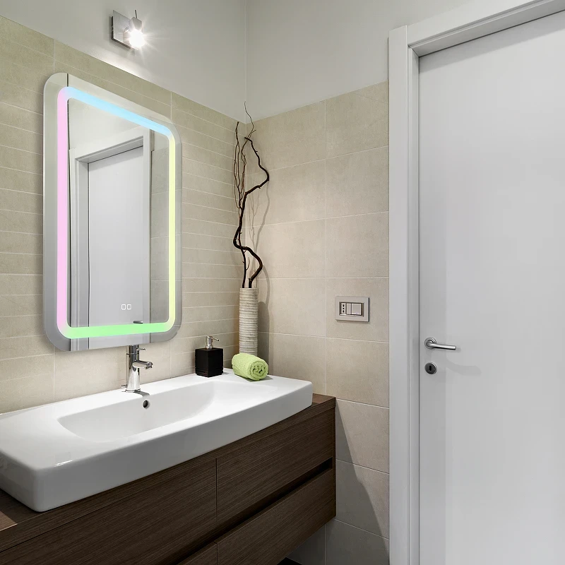 Зеркало Silver Mirrors Malta-RGB 55 LED-00002511 с подсветкой с сенсорным выключателем и диммером стекло