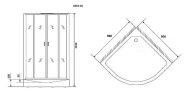 Душевая кабина Niagara Premium 90x90 NG-6001-01 без гидромассажа