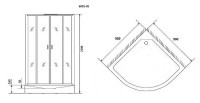 Душевая кабина Niagara Premium 90x90 NG-6001-01 без гидромассажа