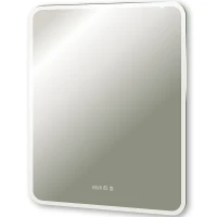 Зеркало Silver Mirrors Стив-3 80 LED-00002827 с подсветкой с сенсорным выключателем с подогревом и часами стекло