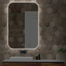 Зеркало Silver Mirrors Стив-3 80 LED-00002827 с подсветкой с сенсорным выключателем с подогревом и часами стекло