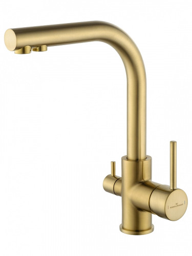 Смеситель для кухни Wonzon &amp; Woghand WW-88458005-BG цвет Брашированное золото