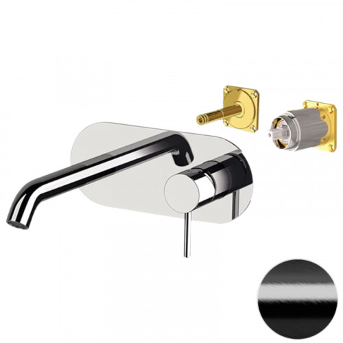 Смеситель для раковины Remer X Style X15KBCFP цвет Черный брашированный хром