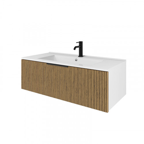 Тумба под раковину ЗОВ Кито 80 K80BT подвесная цвет Белый Тростник