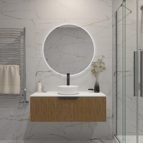 Тумба под раковину ЗОВ Кито 80 K80BT подвесная цвет Белый Тростник