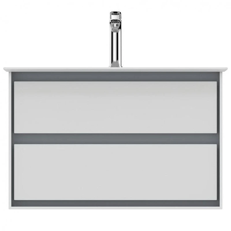 Тумба под раковину Ideal Standard Connect Air 80 E0819KN подвесная цвет Glossy White + Matt Light Grey (Белый глянцевый + Светло-серый матовый)