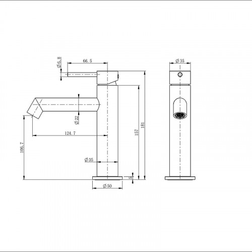 Смеситель для раковины Wonzon &amp; Woghand WW-H1063-MW цвет Белый матовый