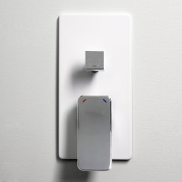 Смеситель для душа WasserKRAFT Aller 10641W Белый Хром латунь встраиваемый